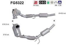 AS FG5322 Dieselpartikelfilter Rußpartikelfilter DPF für VW POLO (AW1, BZ1) Euro