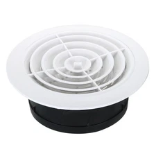 8 Inch Round Air Vent Adjustable Grill Soffit Vent with Screen Rotate Type