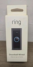 Ring Video Doorbell Wired Use Two-Way Talk Motion Detection HD Camera Open Box