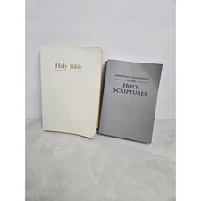 Lot 2 Holy Bibles New World Translation & 1977 Holy Bible Dictionary Concordance