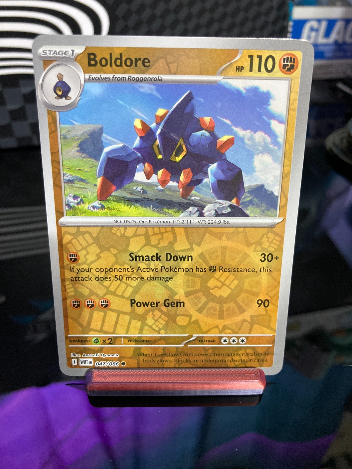 Boldore 047/086 Sv: White Flare Reverse Holo