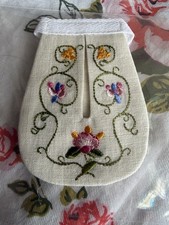 American Girl Felicity Colonial Undergarment Embroidered POCKET Pleasant Company