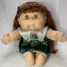 Mattel 1995 Cabbage Patch Kids Keepsake Collection Doll Pink Eyes Orange Hair