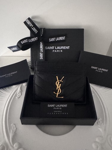 NEU YSL CASSANDRE MATELASSÉ Kartenetui mit VOLLVERPACKUNG! UVP: 270£