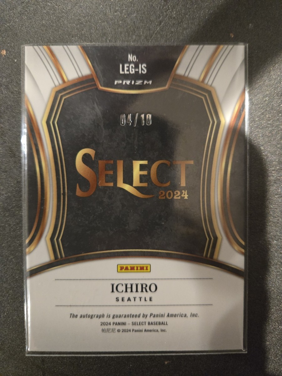 2024 Select Gold Flash Auto #/10 Ichiro Seattle Mariners