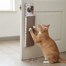 Modern Cardboard Cat Scratching Board - Hanging Design with Natural Bark Feel