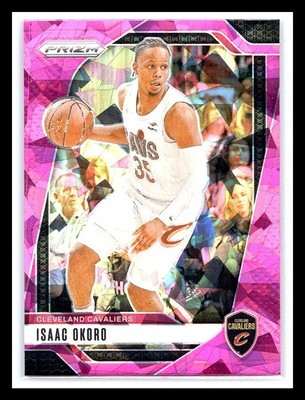 2024-25 Panini Prizm #163 Isaac Okoro Prizms Pink Ice