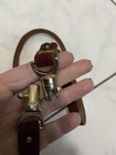 Vintage Davey Brown Suede Skinny Belt Bronze Tone Clasp Preppy 34 In — photo 3