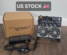 Bitaxe Nerdoctaxe Dual Fans Air Cooling 9.6Th/s 160W Miner With PSU - US STOCK