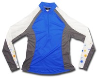 Canari Starburst Cycling Jersey Womens Small S Long Sleeve Blue Canari Starburst Cycling Jersey Womens Small S Long Sleeve Blue