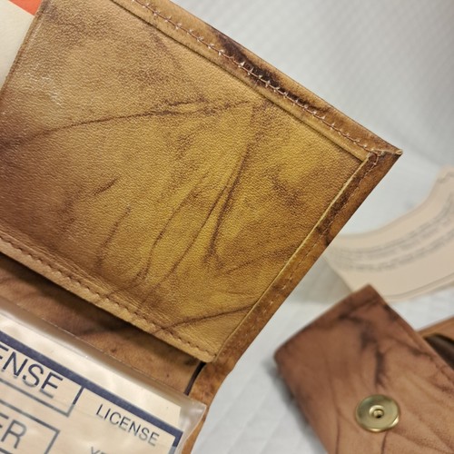 Enger Kress Nos Soft Cowhide Tri-fold Wallet And House Key Keeper Tan Vtg 70s... - Picture 5 of 15