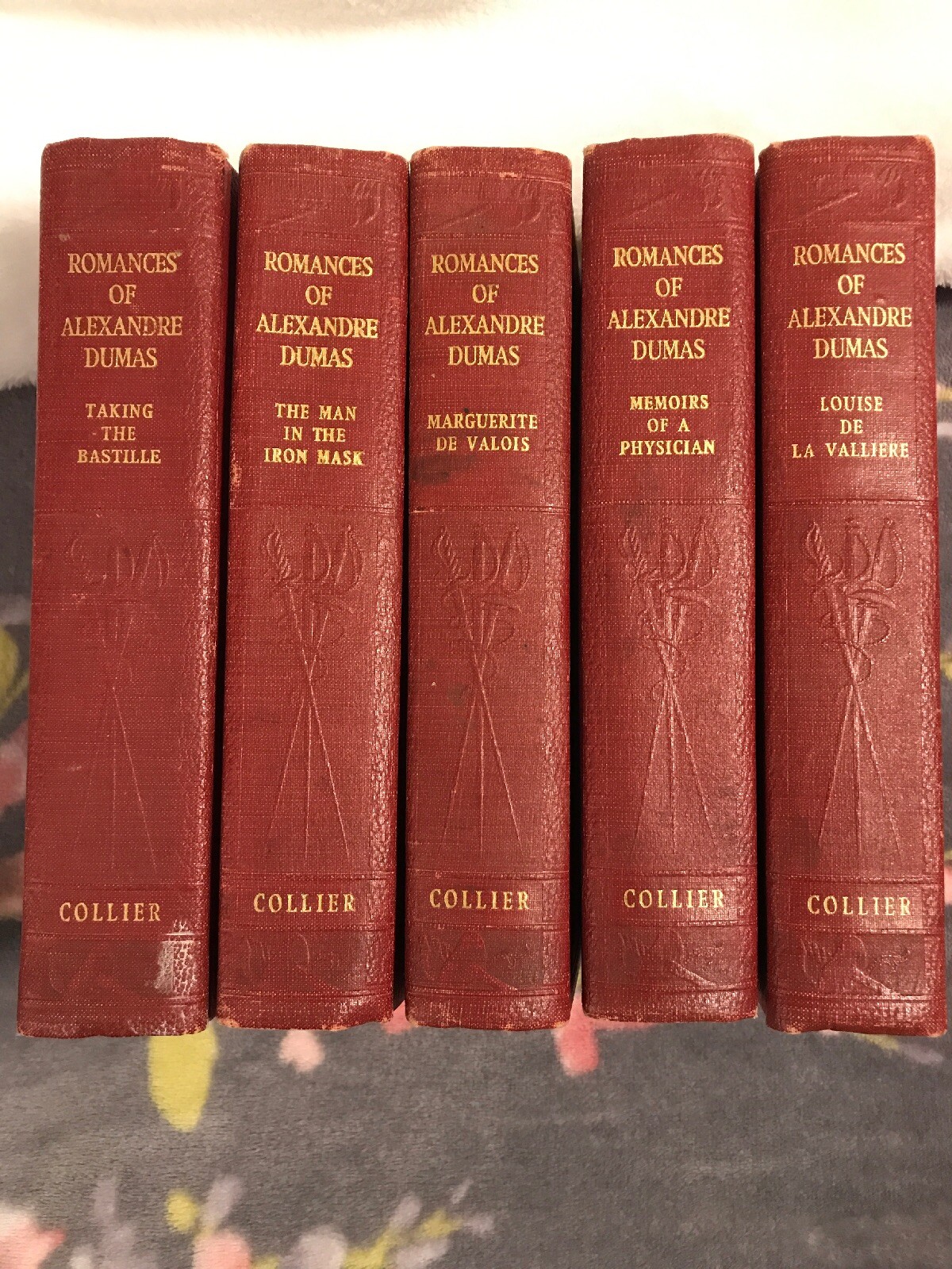 Romances of Alexandre Dumas Collection lot of 5 Bastille Iron Mask VGC Illustrat