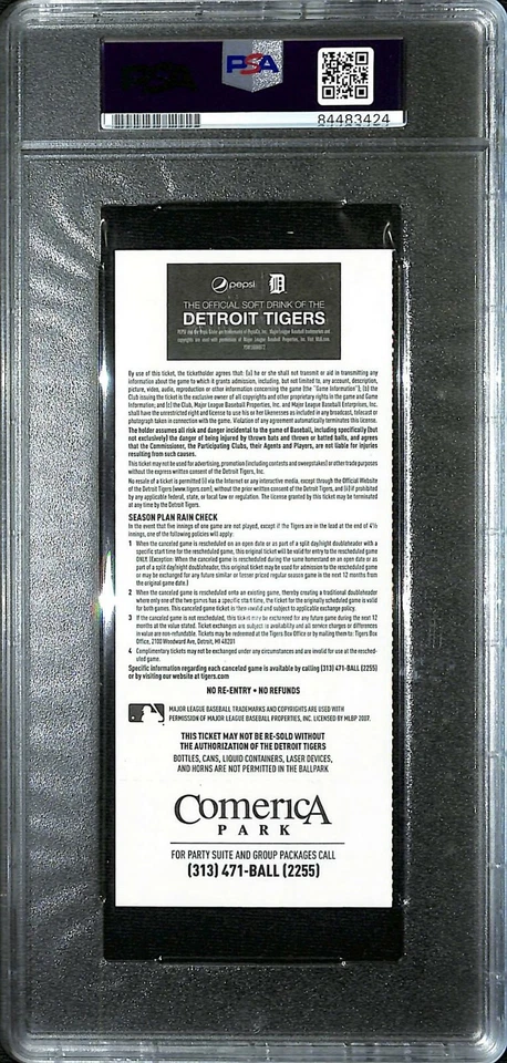 ALEX BREGMAN Signed Auto 1st MLB Hit Full Ticket 7/31/16 Graded PSA/DNA 10 GEM - Image 4 of 4