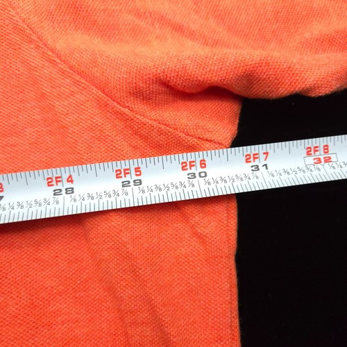 POLO RALPH LAUREN SHIRT -3XB BIG 3XL- ORANGE HEATHER PIQUE MESH -BLUE PONY GOLF - Picture 7 of 8