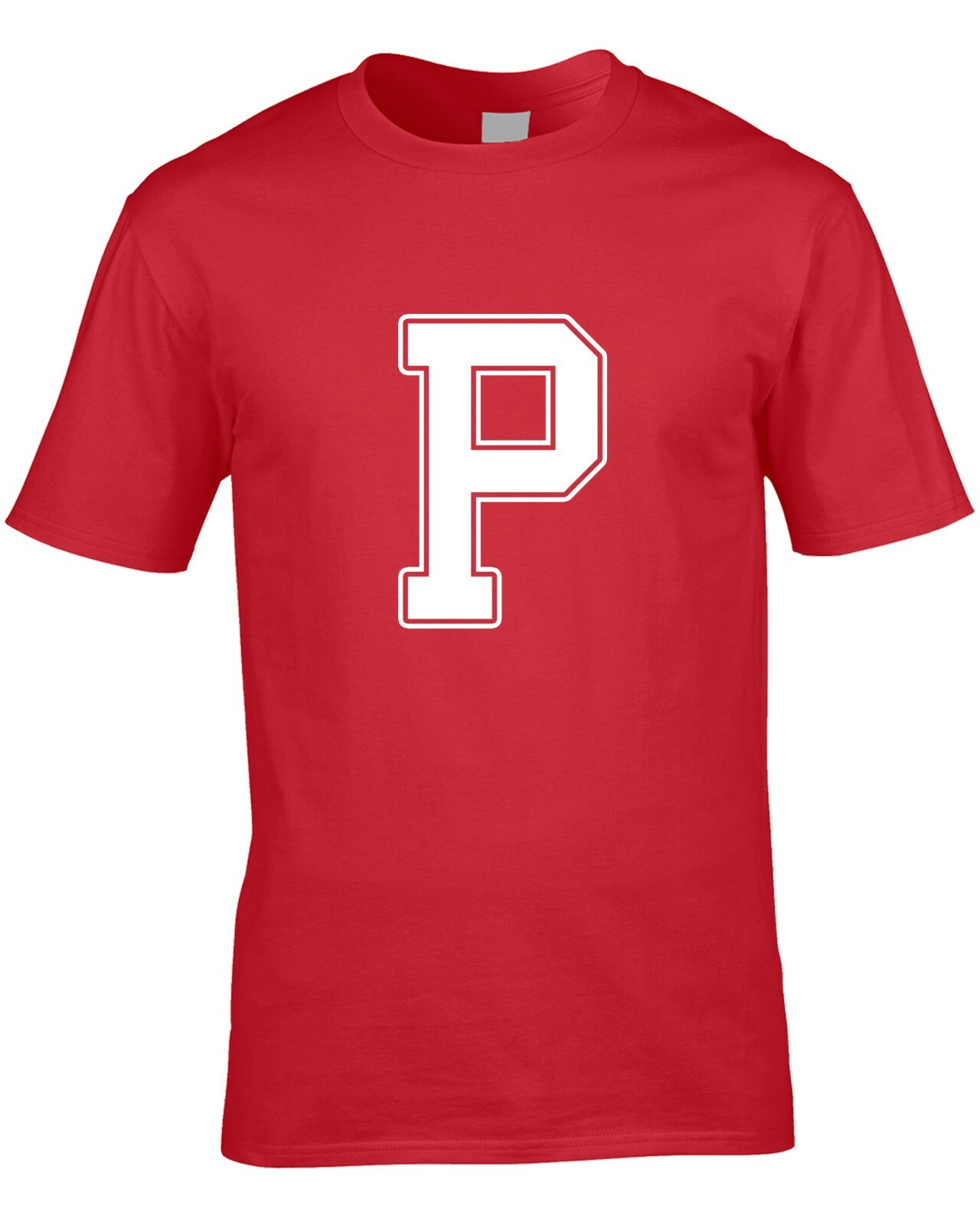 ALTRA T Shirt Uomo Lettera P Divertente Scherzo Nome Iniziali Font Team Cool Idea Regalo Personalizzata