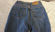 Vintage Levi's 70s Orange Tab Jeans High Waist Womens Tapered 14M USA Made