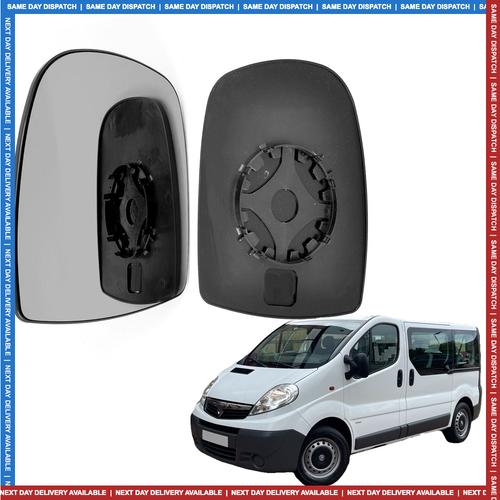 Außenspiegel Glas Für Opel Vauxhall Vivaro 2001-2014 - Links/Rechts Konvex