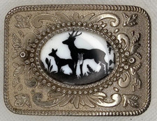 Vintage Mafco Deer Belt Buckle