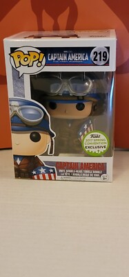 Marvel #0219 Funko POP! Captain America (ECCC/Spring) | eBay