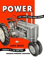 John Deere Model G Row Crop Tractor Metal Sign: 9x12" & Free Shipping