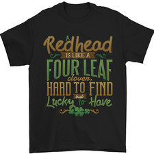 Jour de la st Patrick Rousse Gingembre Drôle Irlandais T-Shirt 100% Coton