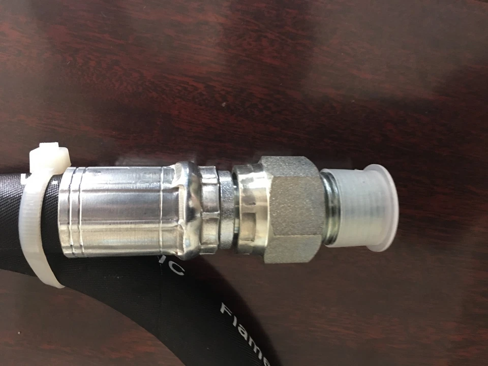  1/2" x 72" 2 Wire 5,000 PSI Hydraulic Hose Assembly with 2- Male Pipe Swivels - Image 2 of 3