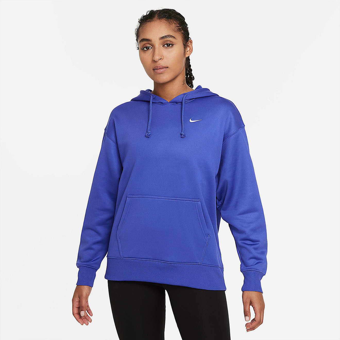 NEW WOMENu0026#039;S NIKE THERMA TRAINING PULLOVER HOODIE SWEATSHIRT!!! IN  PURPLE!!! | eBay