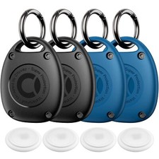 4 Pack For Airtag Keychain Holder Case  Ipx8 Waterproof Ultracompact  Portab