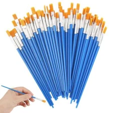 50Pcs Paint Brushes Set Art Supplies for Acrylic Oil Watercolour Painting