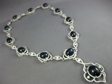 EXTRA LARGE 168.07CT DIAMOND &AAA SAPPHIRE 18K WHITE GOLD FLOWER LARIAT NECKLACE