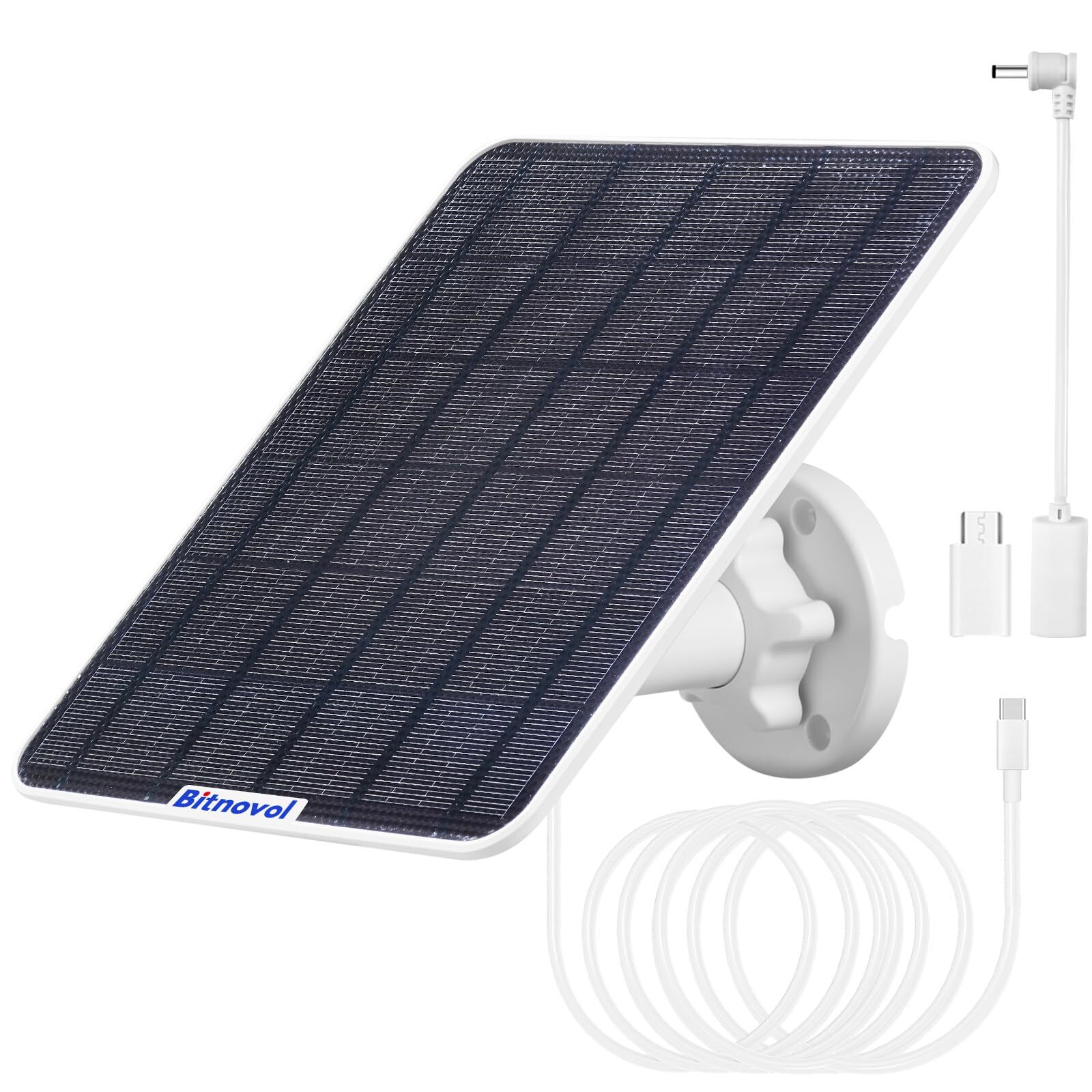 8W Upgraded Solar Panel for Bird Feeder Camera - Type-C Solar Panels Charger ...