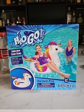 Bestway H2O Go Unicorn Pool Swim Ring Float Brand New 43.3 31.5 in. x 28 In