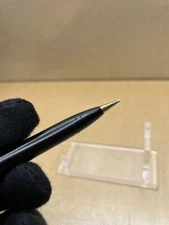 Sheaffer USA Pencil - Gold Vert Line Cap, Black Horiz Line Barrel, White Dot