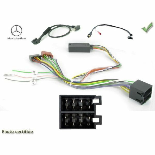Commande au volant Mercedes Classe A 2005-2012 solution autoradio muet ISO W169