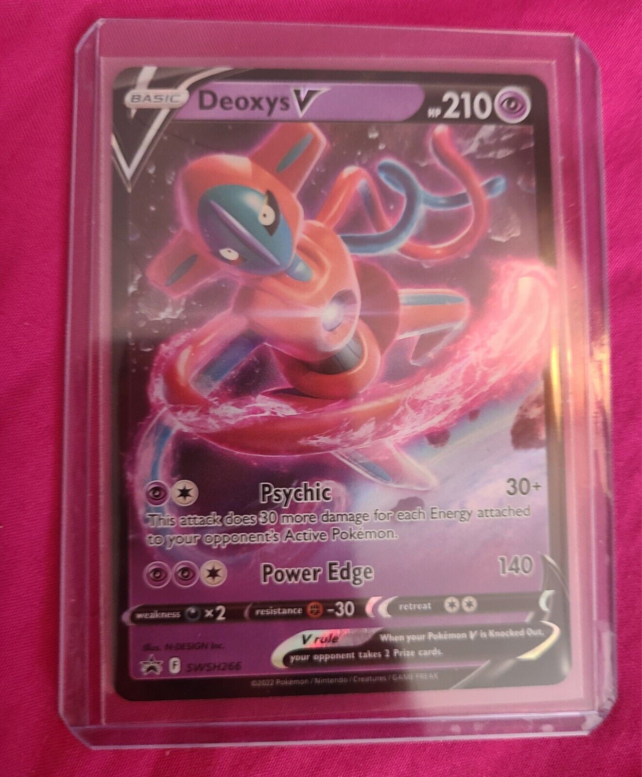 Deoxys V SWSH266 Promo Ultra Rare Pokemon TCG NM