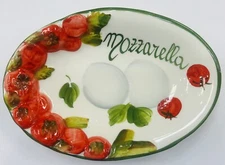 Mozzarella Bowl 8’’  X  5,3/4’’ Made And Painted by Hand in Italy
