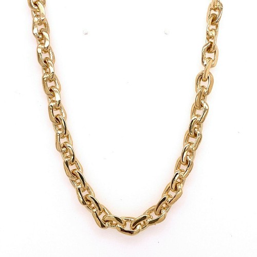 14k Yellow Gold Fancy Link Chain 