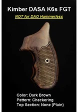 Kimber DASA K6s FGT Fingergroove Target Grips One Part "Basics" • OPTIONS