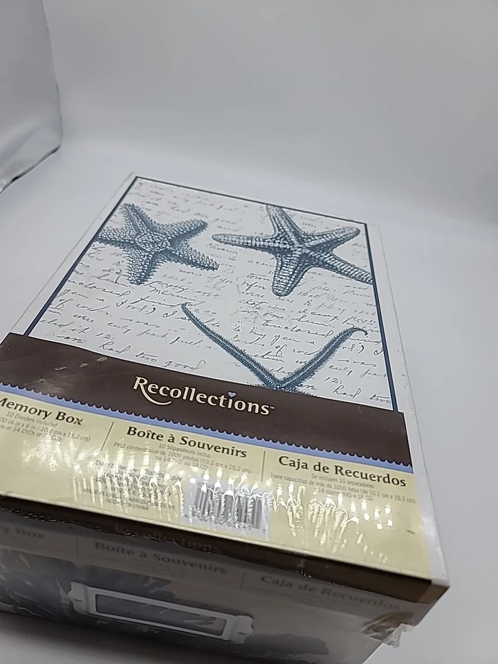 Caja de memoria Recollections 10 pestañas divisorias incluidas sin ácido sellado diseño océano Foto 3 de 3