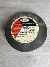 Vintage Empty Film Reel Steel Can Dupont Master Positive 803B