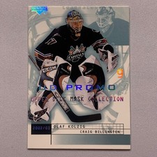 Olaf Kolzig Craig Billington 2002-03 Upper Deck Mask Collection Promo MISCUT