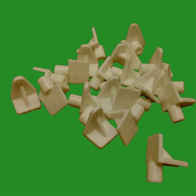 12x 6mm Push In Beige Plastic Shelf Support Pegs Studs Kitchen Cabinets Ebay