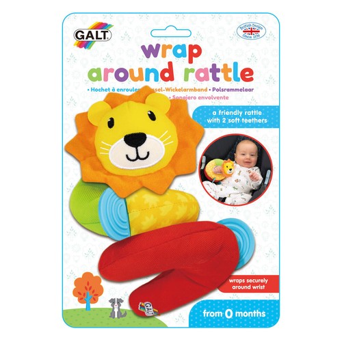 Galt Wrap-Around Baby Rattle Fun Sensory Toy for Babies Suitable for ...