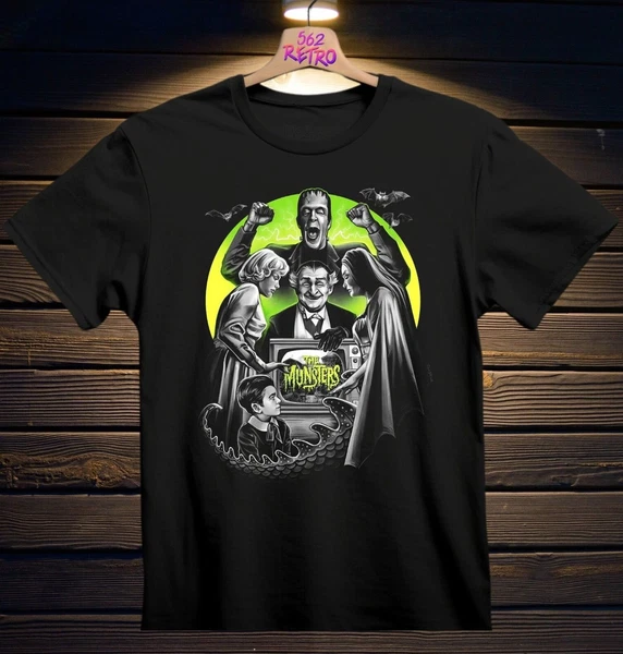 The Munsters Horror T-Shirt Black S-3XL