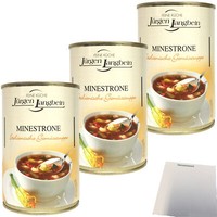 JüRgen Langbein Minestrone Italienische GemüSesuppe 3X400Ml Dose Usy Block