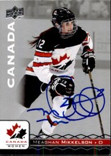 Meaghan Mikkelson Signed 2017 Upper Deck Canada Women Card #32 Team Canada
