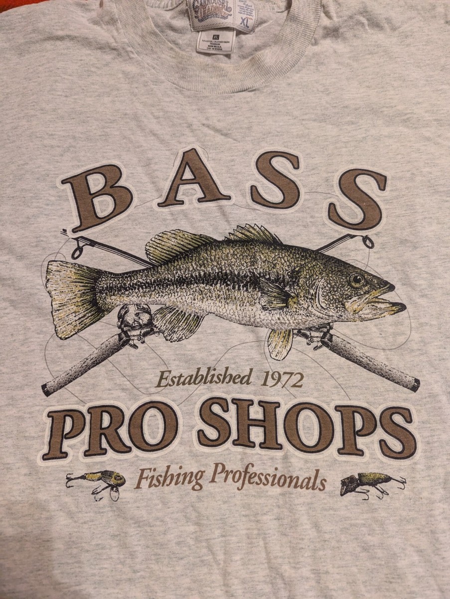 Vintage 90s Single Stitch Bass Pro Shops Fishing Professionals T