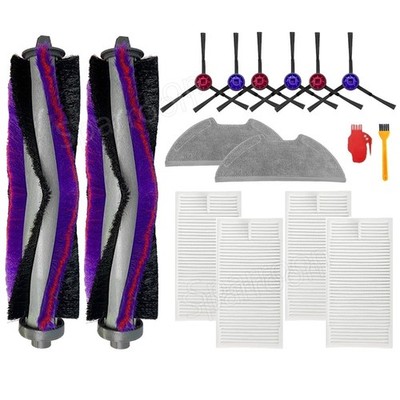 Für Eureka E10S Kehrroboter Hauptbürste / Seitenbürste / Filter / Wisch Mopp Set