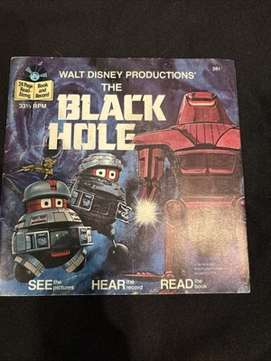 Walt Disney  The Black Hole  See Hear Read Book and 33 1/3 Record - 1979