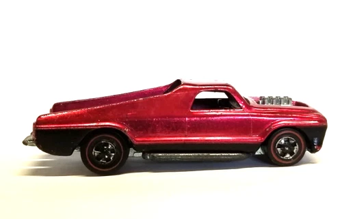 Hot Wheels Redline Seasider Truck 1970 Series Red/Magenta NO BOAT